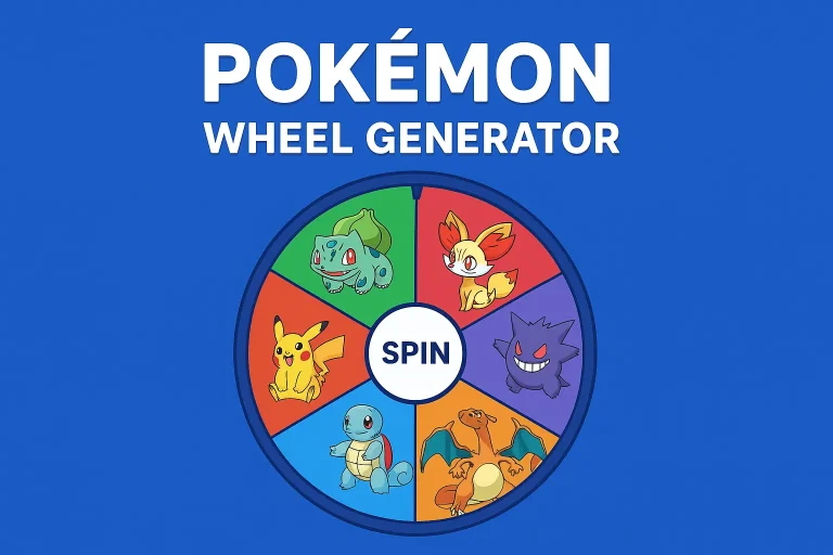How to use Pokemon wheel generator